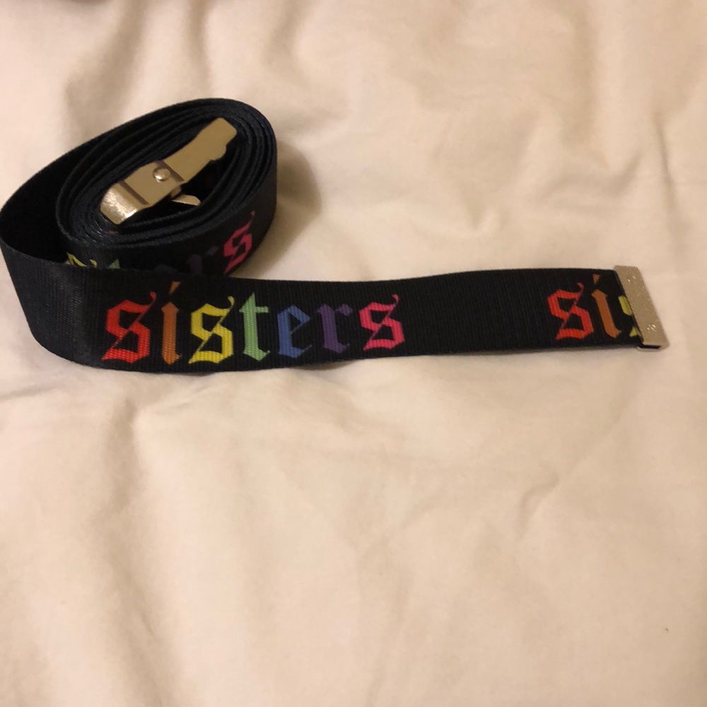 Limited edition sisters apparel rainbow belt